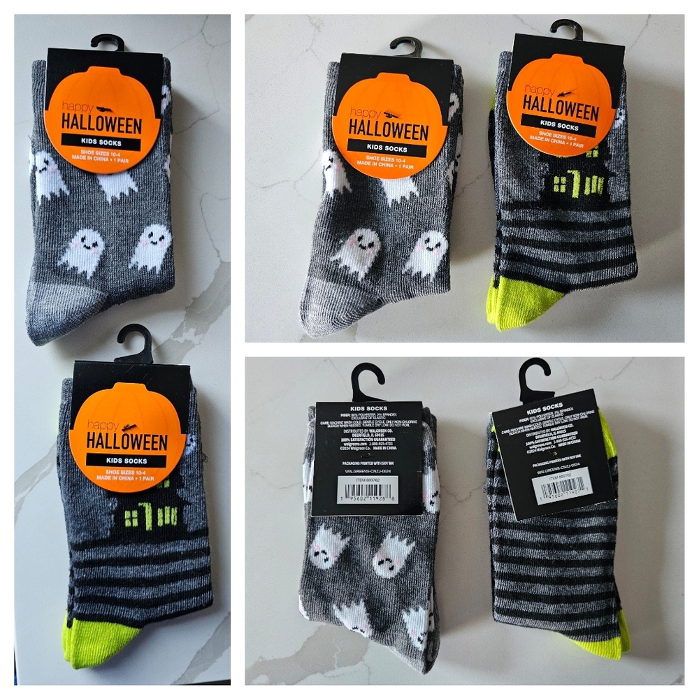 Happy Halloween Kids Socks 2 Pairs NWT